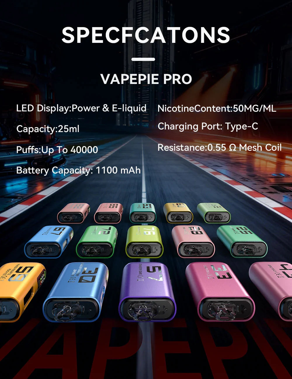 STRAWBERRY PUNCH-Vapepie PRO 40000 Puffs